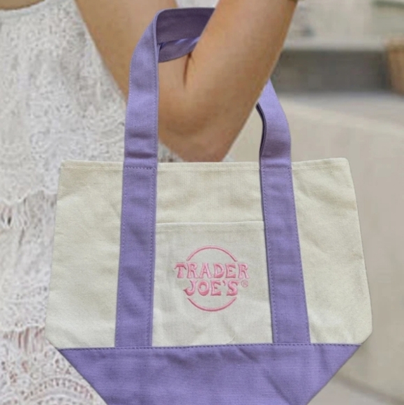 trader joe's Handbags - Trader Joe's Canvas Tote Exclusive Viral Limited Edition NWT